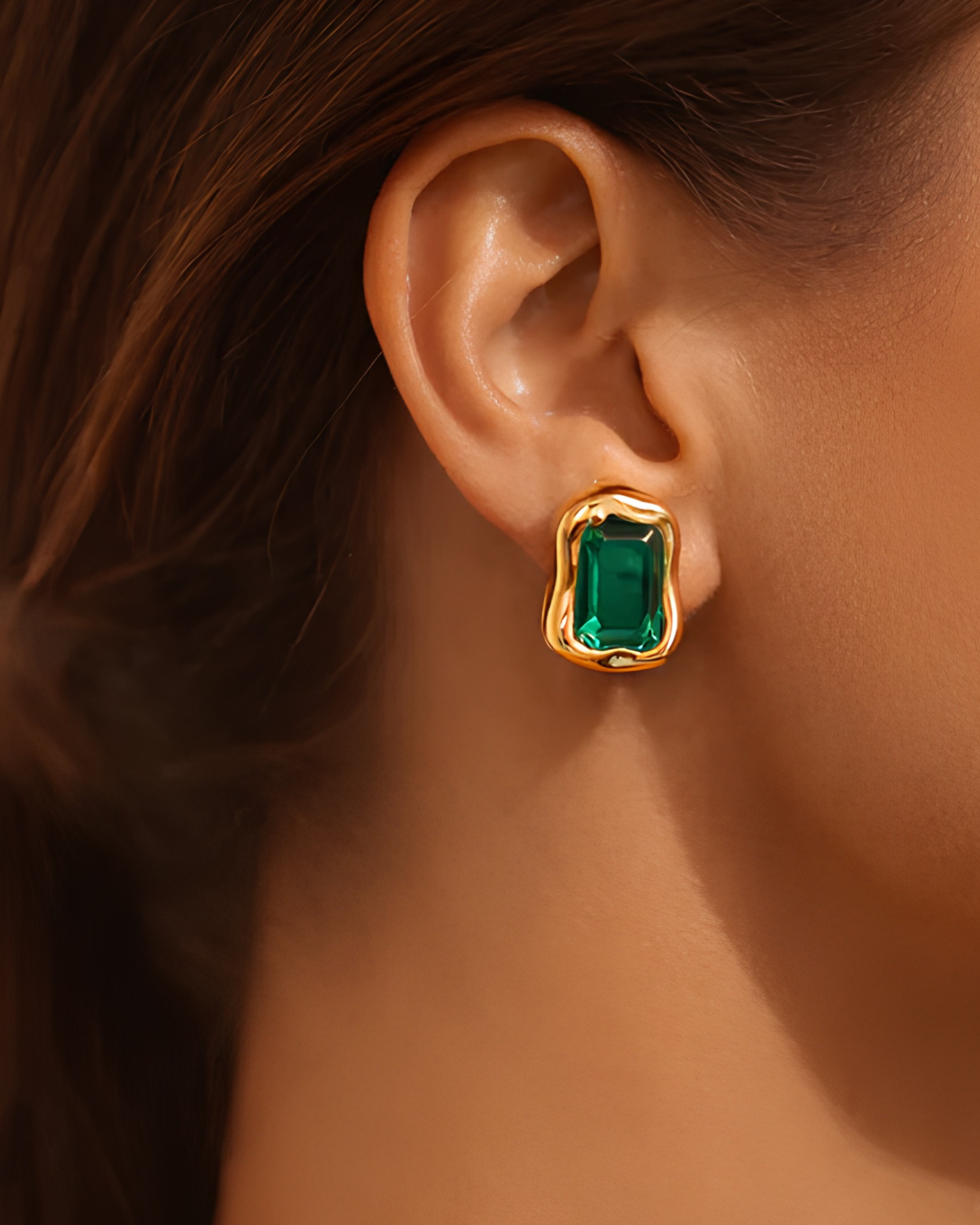 Molten Stud Earrings - Image 2